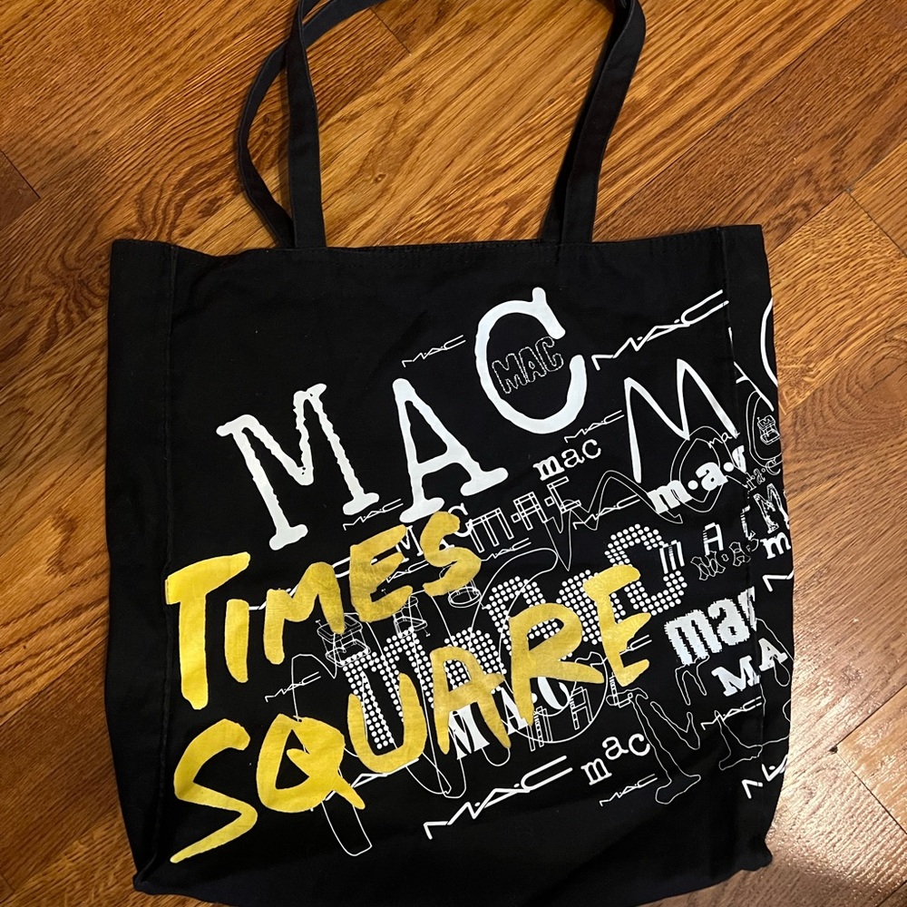 MAC Cosmetics Black and Yellow Times Square Tote
